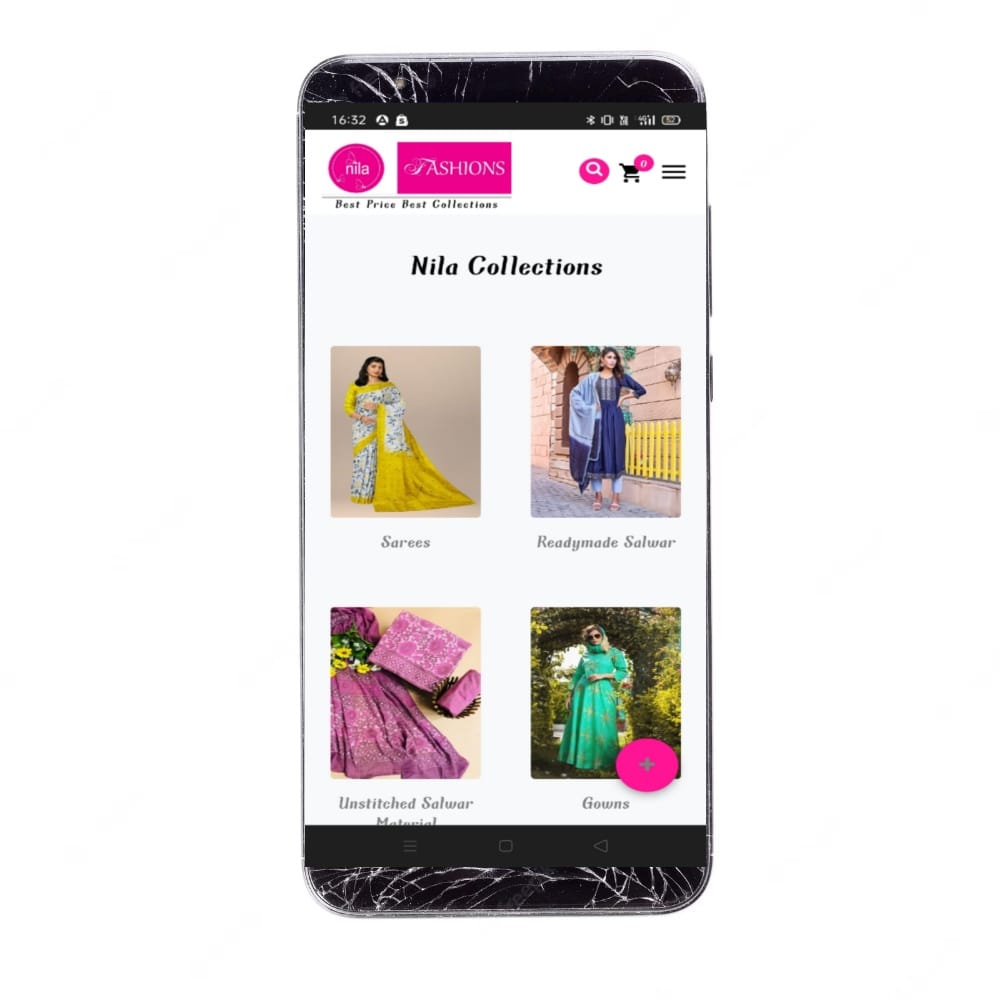 Home page — collections grid